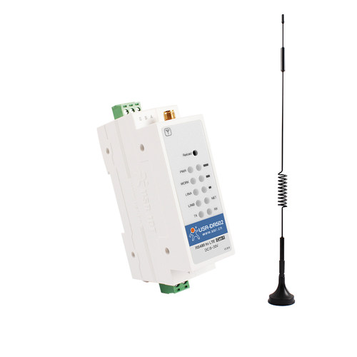 有人4G dtu模块cat-1导轨式MQTT采集485全网通数传终端DR502/512
