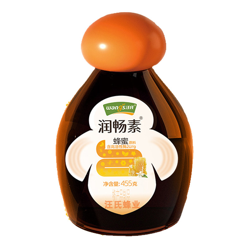 汪氏蜂蜜润畅素455g纯正天然润畅膏便秘高活性益生菌旗舰店官方