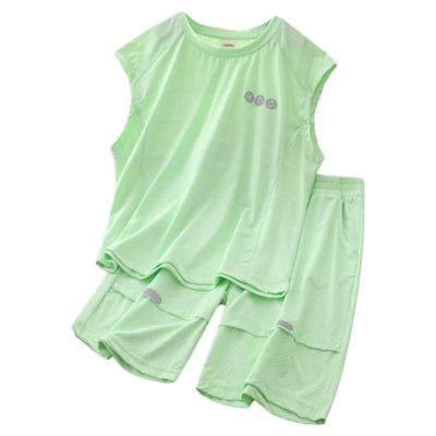 男童背心套装拼接2件夏季时尚