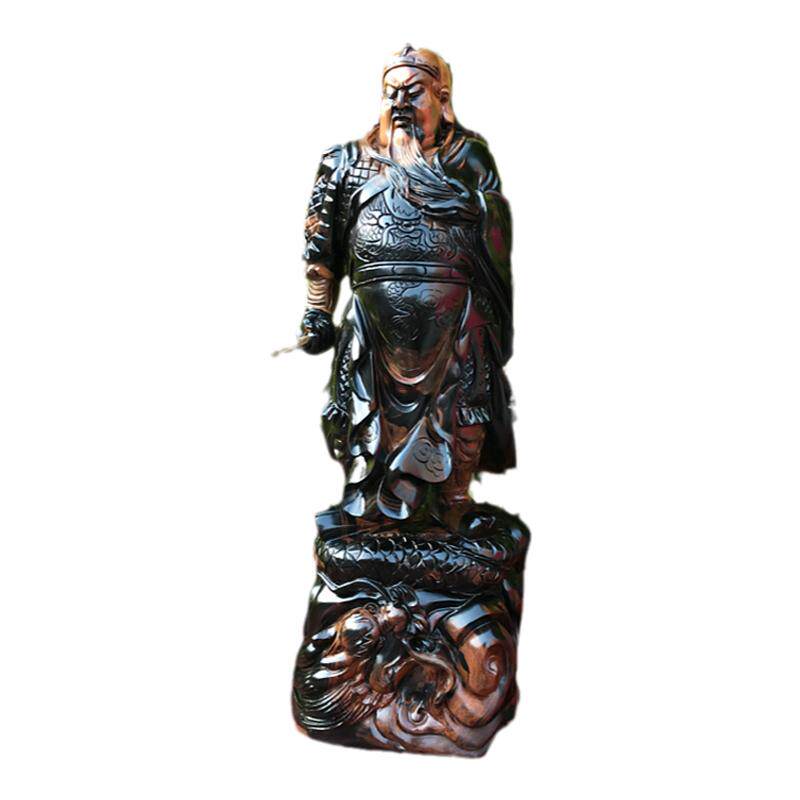 黑珊瑚文玩关羽武财神海柳包邮