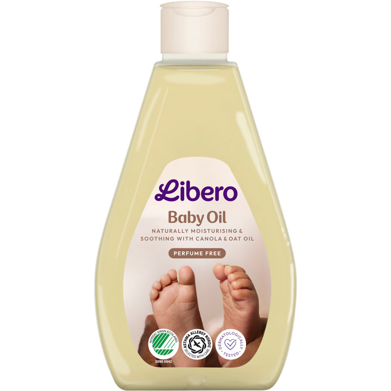瑞典采购libero丽贝乐oil宝宝新生婴幼儿润肤按摩油150ml