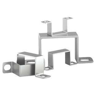 304不锈钢方型管卡方卡方形卡骑马卡抱箍直角固定支架卡箍u型卡扣