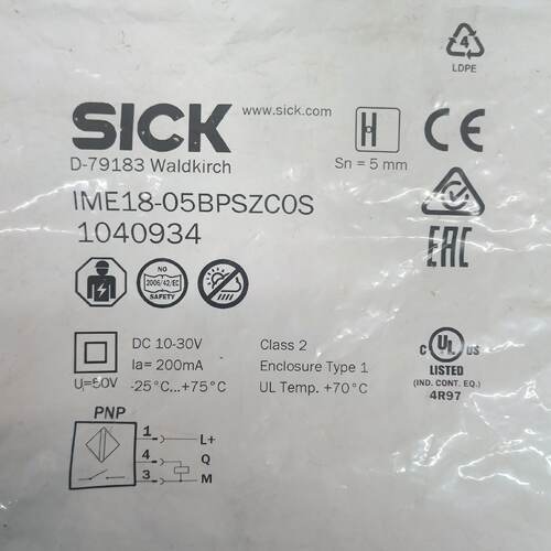 【询价】未拆封，德国 SICK施克光电开关 IME18-05适用