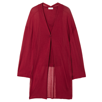 螺纹针法背心开衫女通勤