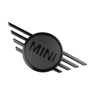 适用于宝马迷你mini改装车标cooper引擎盖黑色标 F56装饰后尾箱标