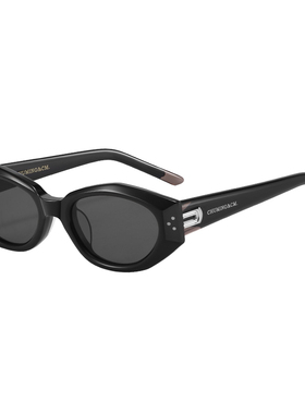 防晒黑框灰片板材猫眼复古显瘦