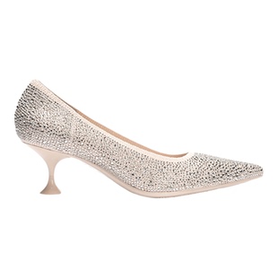 MALOVE MZ女鞋水钻尖头高跟鞋女2025新款法式优雅浅口单鞋婚鞋