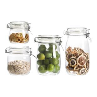 川岛屋玻璃密封罐食品级果酱瓶泡酒腌菜蜂蜜柠檬收纳储存储物罐子