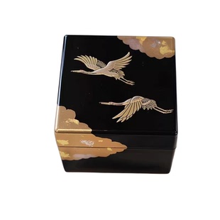 日本进口山中非遗漆器小型首饰盒手镯盒高档镯子收纳盒高端手串盒