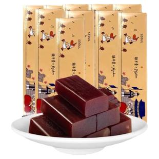 网红零食韩国进口羊羹 小吃糕点栗子羹软糯营养休闲零食品10支装