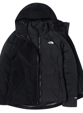 TheNorth Face北面鹅绒三合一冲锋衣秋冬女羽绒内胆600蓬80鹅绒服