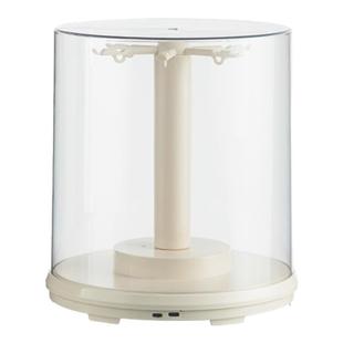 拉布布挂件展示盒旋转透明防尘labubu毛绒公仔手办盲盒收纳展示架