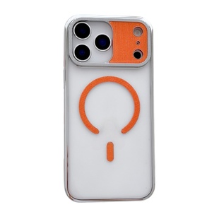 适用苹果17promax手机壳新款iPhone17高透电镀闪粉硬壳17air透明高级感17proMagsafe磁吸全包防摔保护套男女