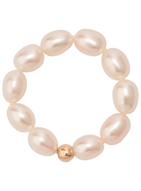 回馈温柔风紫粉色强光泽天然珍珠