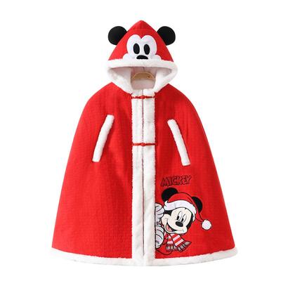 婴儿披风斗篷秋冬外出宝宝防风幼儿冬季抱被男童女童儿童挡风外套