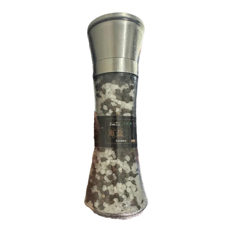 海盐黑胡椒粒研磨器家用瓶装158克煎牛排意面西餐调味料单拍不发