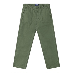 OG107修身面包裤 蓝布屋高密竹节谷物染色水洗做旧复古休闲长裤男