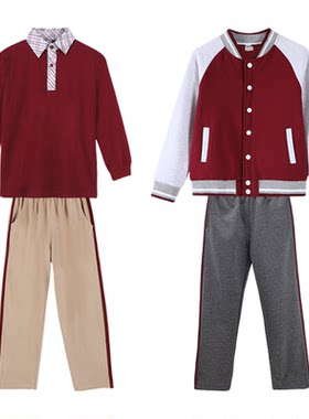 香洲区小学生校服夏秋上衣95%棉