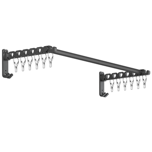 免打孔折叠晾衣架阳台壁挂式晒衣架晒衣杆室内挂衣架墙上晾衣神器