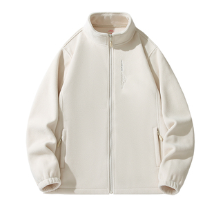 秋冬户外加厚抓绒衣女双面绒外套内胆立领百搭保暖德绒卫衣开衫