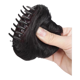 假发抓夹半扎发丸子头盘发器短发过渡期神器发苞发量少头花显发量