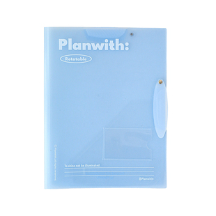 Planwith旋转文件夹a3资料夹试卷收纳袋文件收纳册透明插页试卷夹