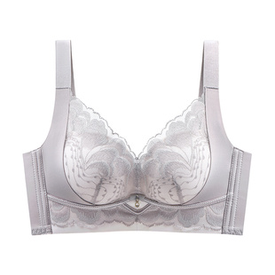 婷美小胸聚拢内衣女收副乳防下垂显大无钢圈新款蕾丝调整型文胸罩