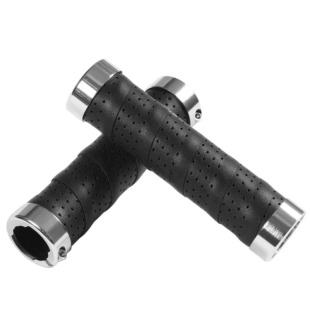 KIVI皮质超细纤维自行车把套城市车休闲车通勤D7复古把手可锁死