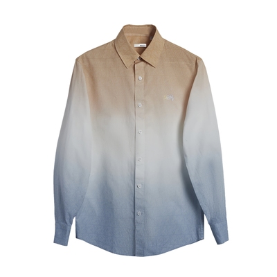 渐变印花纯棉透气百搭衬衣