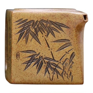 330毫升宜兴紫砂壶手工壶中式牛盖竹子梅花壶龙骨金砂阳羡四方壶