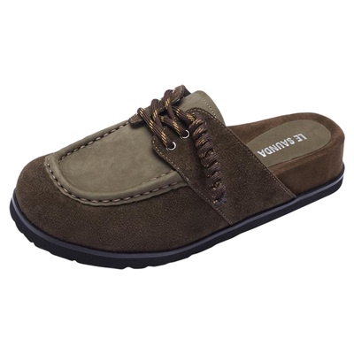 莱尔斯丹奥莱厚底包头半拖勃肯鞋