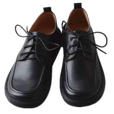 时尚男潮鞋宽头小众休闲皮鞋