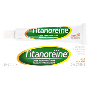 titanoreine法国版太宁栓痔疮膏20g孕妇复方角菜酸酯乳膏利多卡因