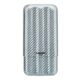 包邮LUBINSKI 雪茄便携套碳纤维时尚个性便携式三支装轻便保湿管