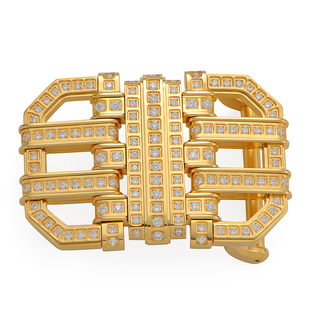 个性潮男潮流算盘子皮带扣平滑扣史蒂芬裤腰带扣轻奢镶钻高档男士