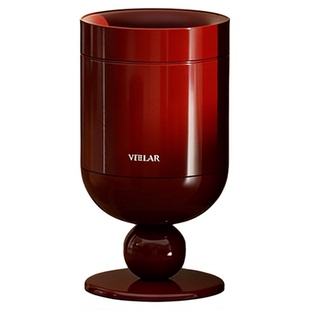 VEELAR高颜值家庭垃圾桶无盖红色乔迁新居礼物带滑轮免弯腰卫生桶