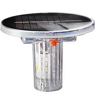 太阳能网标信号灯渔船浮标灯定位频闪夜间光控警示灯LED防水船用