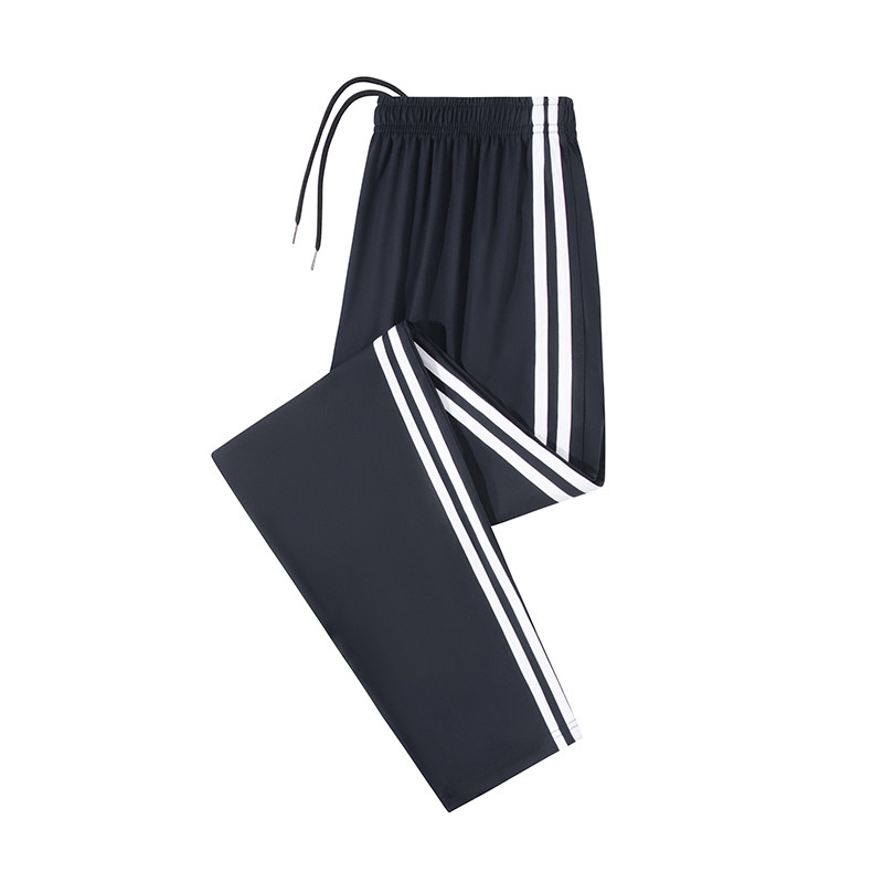 一道杠反光条冰丝超薄校服裤夏季