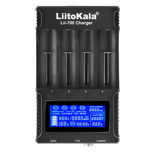 Lii700智能18650充电器21700锂电池容量内阻检测26650锂镍氢5号AA