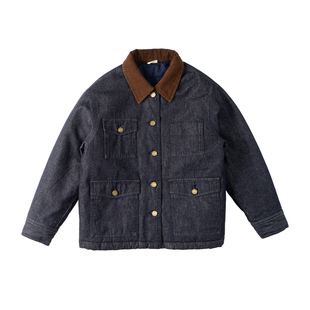 LEOOHOOLE | 哦哦乐25复古灯芯绒翻领蓄热恒温杜邦棉牛仔棉服外套