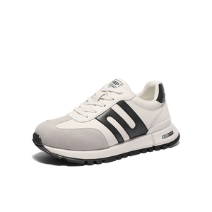 张凌赫同款百丽小金甘男鞋冬季增高休闲德训阿甘板鞋加绒8PT01AM5