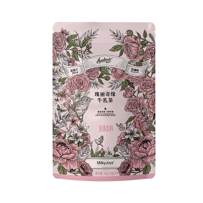 【天猫U先】荷仕兰·MilkyJoys玫瑰丽奇缘牛乳茶独立包装2条免煮