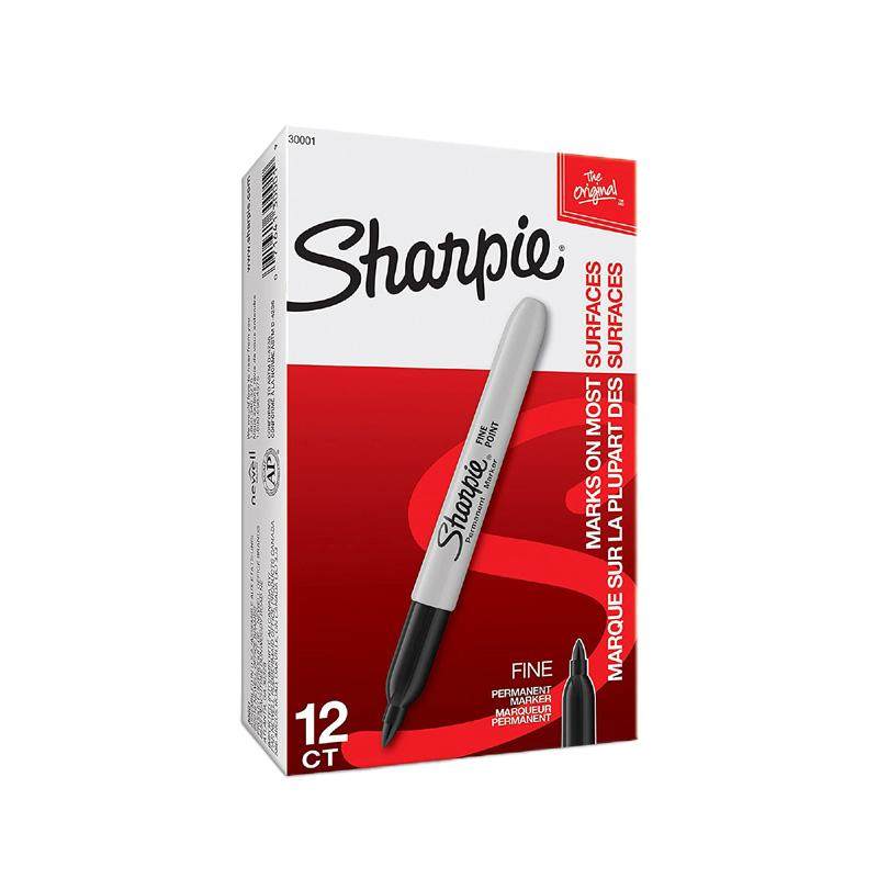 sharpie锐意马克笔油性无尘笔黑防水耐低温三福生物实验室记号笔
