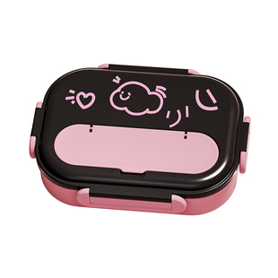 316不锈钢饭盒上班族专用分格餐盒大容量学生便当盒成人餐盘食堂L