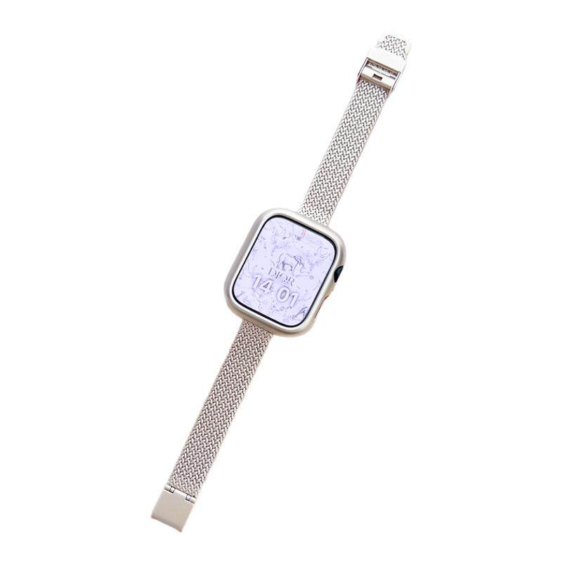 Apple Watch适用苹果手表iwatch7/S9/10代麦穗卡扣表带S8米兰运动