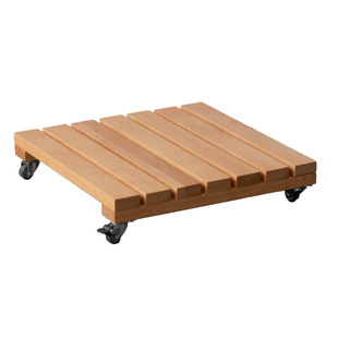 山丁 移动花托 日式纯实木花架简约北欧黑胡桃樱桃白蜡榉木白橡木