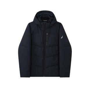 NAUTICA/诺帝卡男装冬季防泼水蓬松保暖连帽羽绒服JO4401