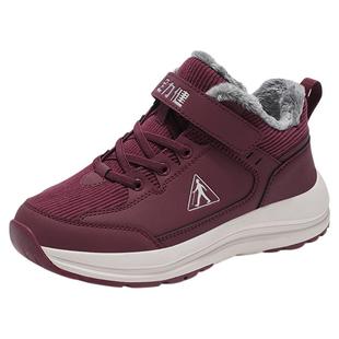 足力健老人鞋正品雪地靴女鞋2025冬季新款加绒保暖防寒东北大棉鞋