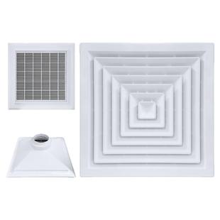 ABS铝扣板集成吊顶600*600空调出风口方形散流器排风管道通风口