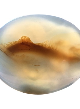 马料海洋玉髓风景方牌吊坠